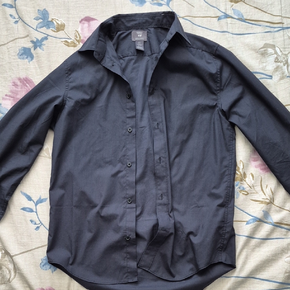 Men's Black Dress Shirt